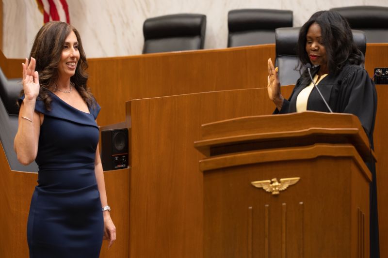 me getting sworn in